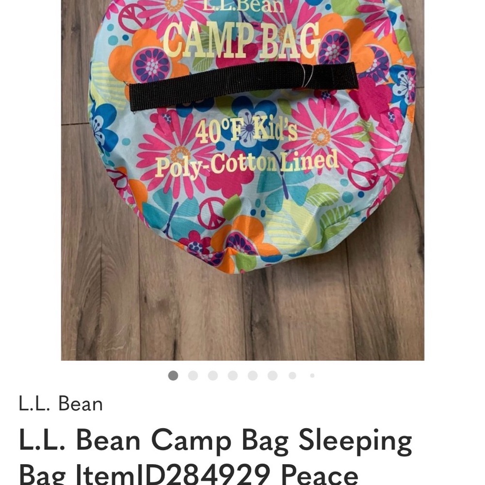 L.L. Bean Kids Camp Bag - Floral Multicolor